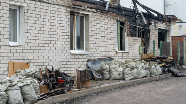 Professional Fire Damage Removal technician working in Hamilton, TX